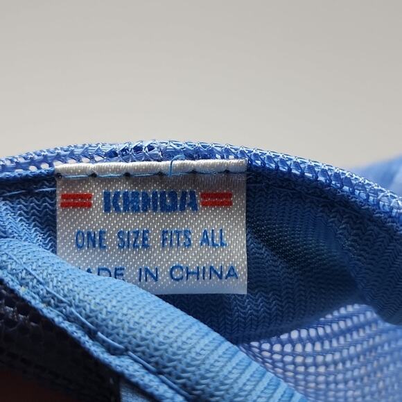 Light Blue Trucker Snapback Hat - Picture 3 of 3